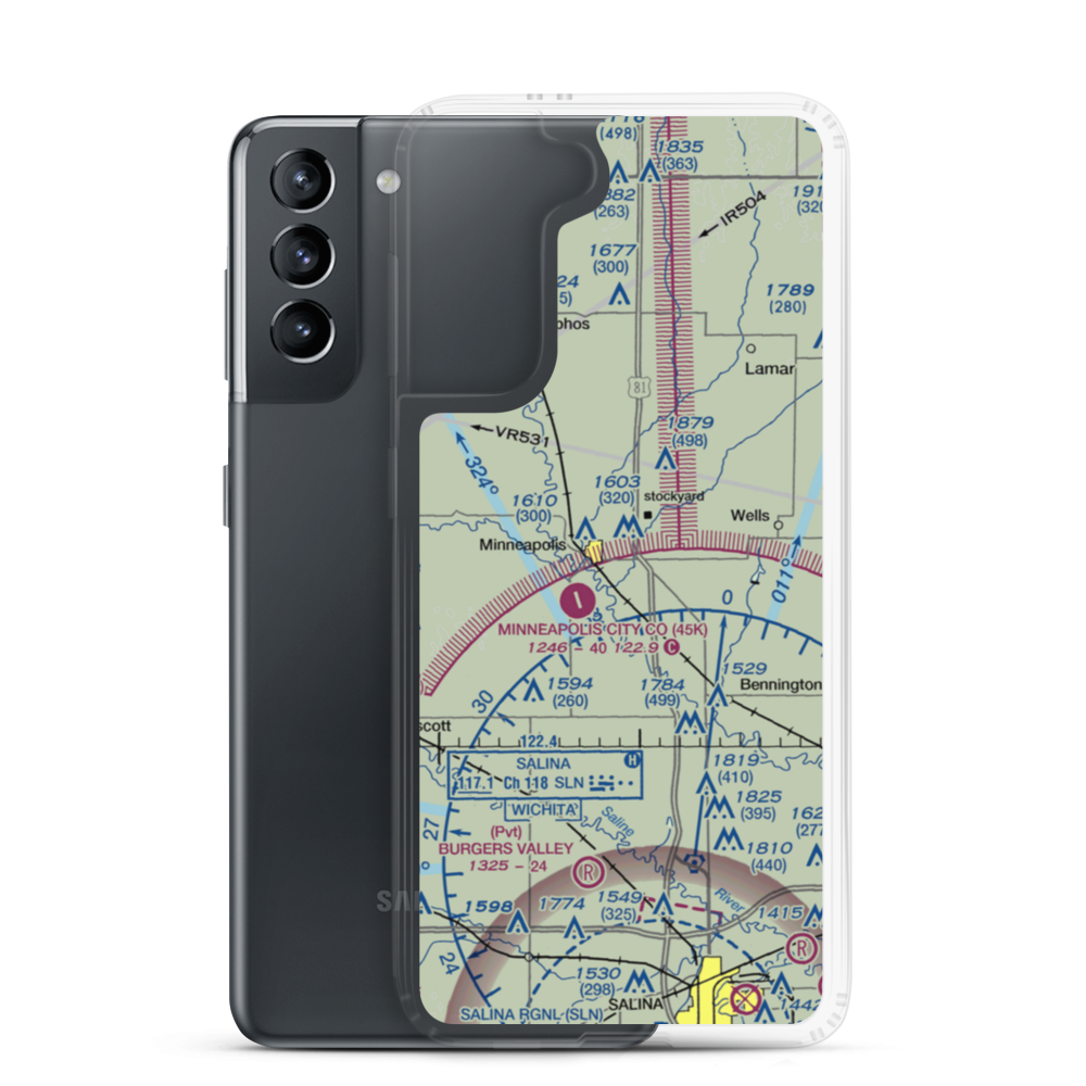 Solomon Valley Airpark (SN09) VFR Sectional Samsung Case Samsung Galaxy S21 model shown