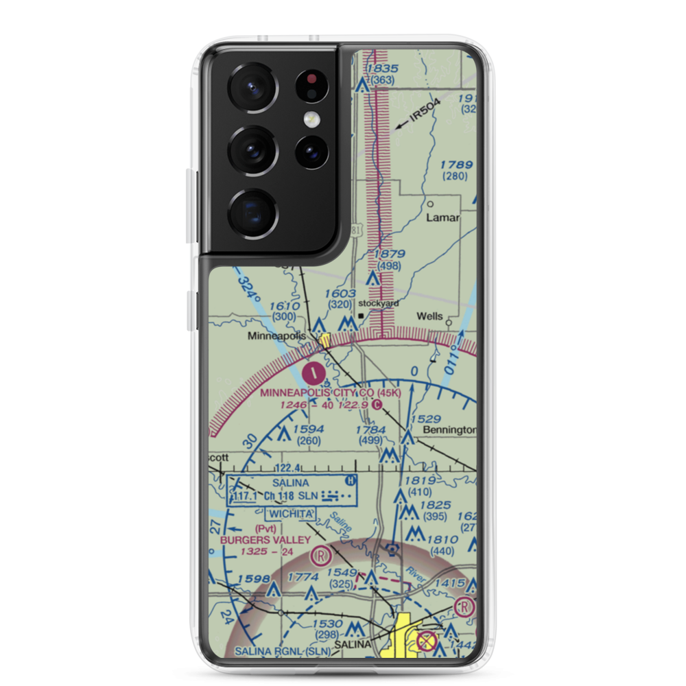 Solomon Valley Airpark (SN09) VFR Sectional Samsung Case Samsung Galaxy S21 Ultra model shown