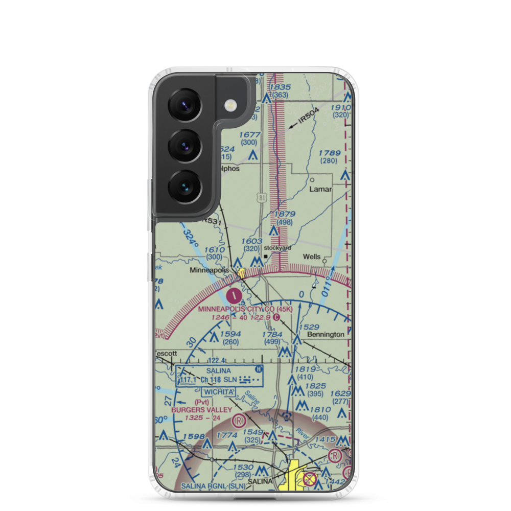 Solomon Valley Airpark (SN09) VFR Sectional Samsung Case Samsung Galaxy S22 model shown