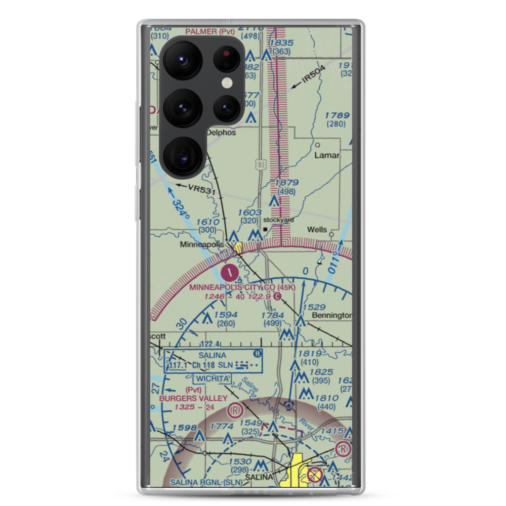Solomon Valley Airpark (SN09) VFR Sectional Samsung Case Samsung Galaxy S22 Ultra model shown