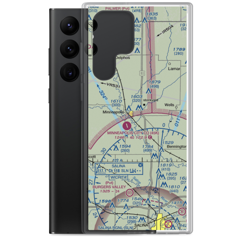 Solomon Valley Airpark (SN09) VFR Sectional Samsung Case Samsung Galaxy S22 Ultra model shown