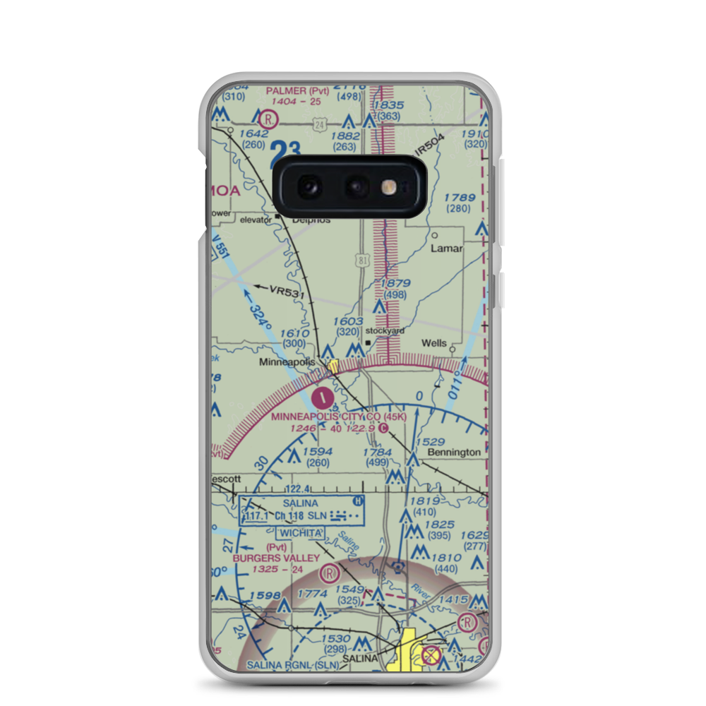 Solomon Valley Airpark (SN09) VFR Sectional Samsung Case Samsung Galaxy S10e model shown