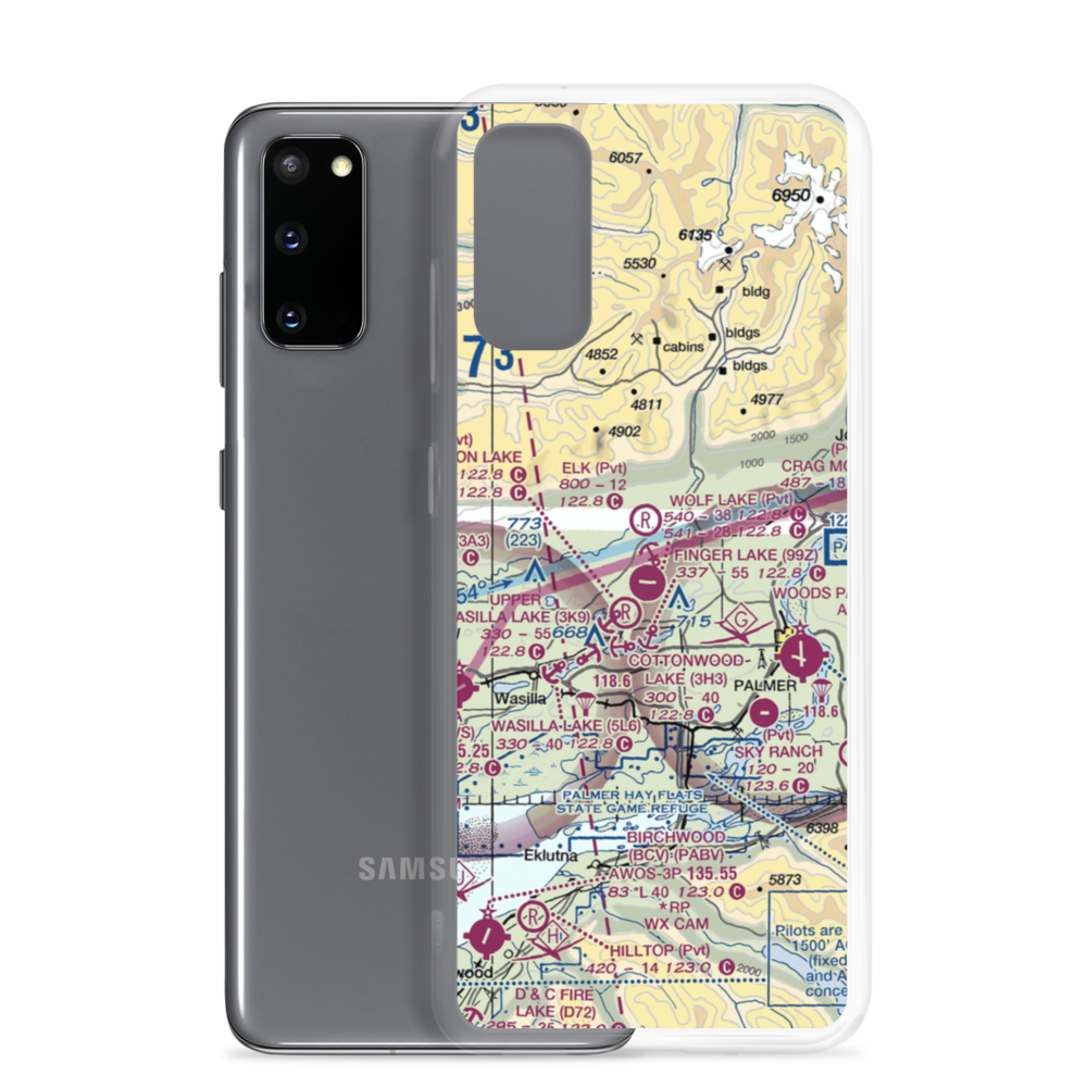 Soloy Strip (87AK) VFR Sectional Samsung Case Samsung Galaxy S20 model shown