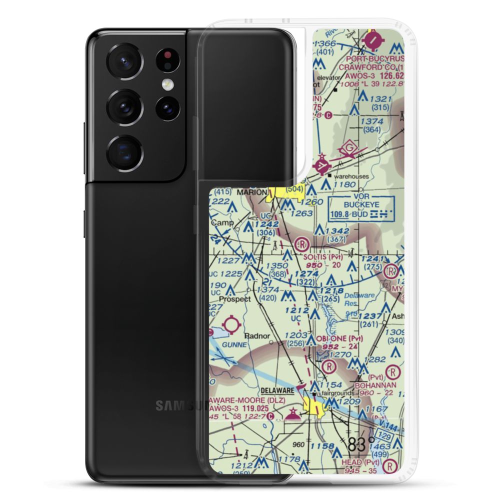 Soltis Field (75OI) VFR Sectional Samsung Case Samsung Galaxy S21 Ultra model shown