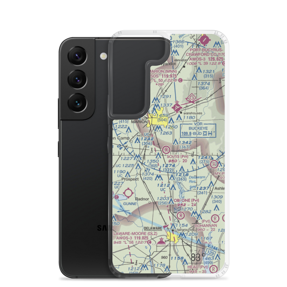 Soltis Field (75OI) VFR Sectional Samsung Case Samsung Galaxy S22 model shown