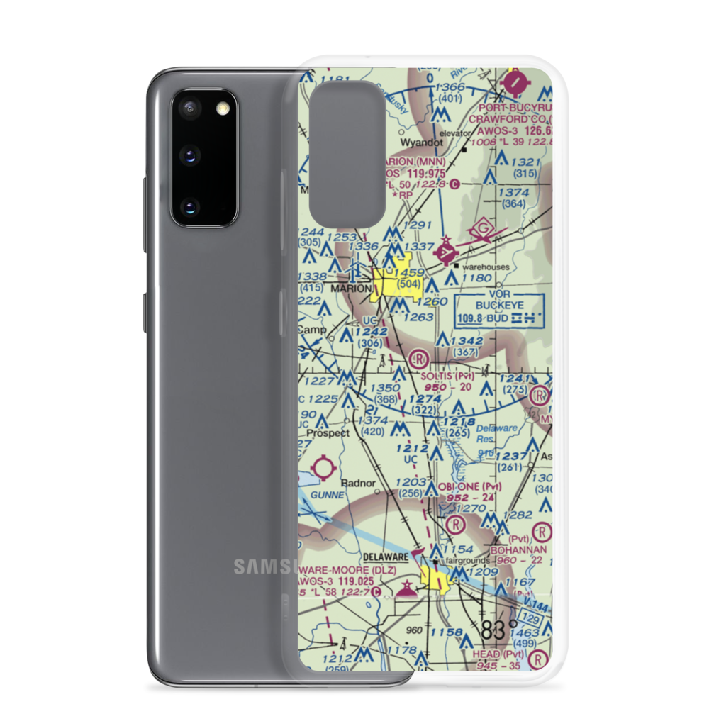 Soltis Field (75OI) VFR Sectional Samsung Case Samsung Galaxy S20 model shown