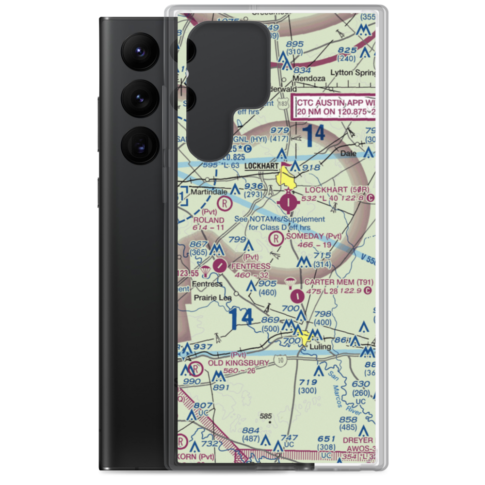 Someday Ranch Airport (2XA5) VFR Sectional Samsung Case Samsung Galaxy S22 Ultra model shown