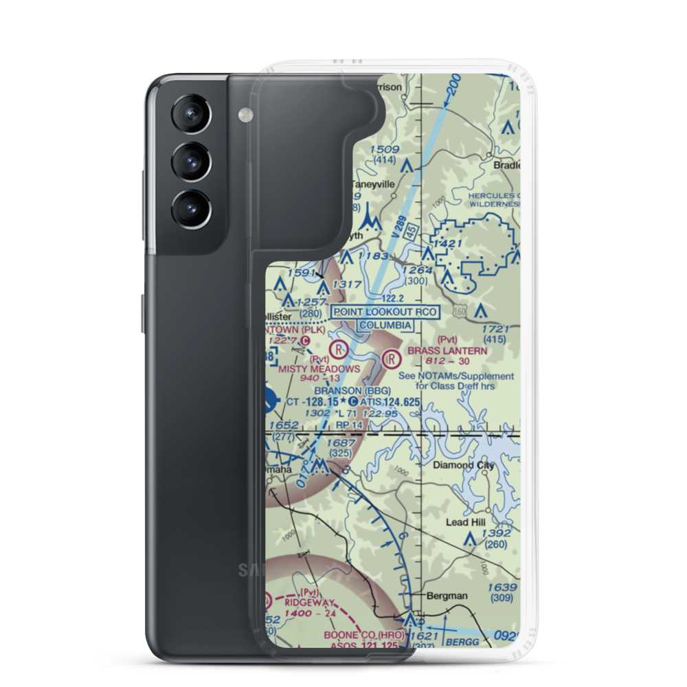 Someday Ranch Airport (MU24) VFR Sectional Samsung Case Samsung Galaxy S21 model shown