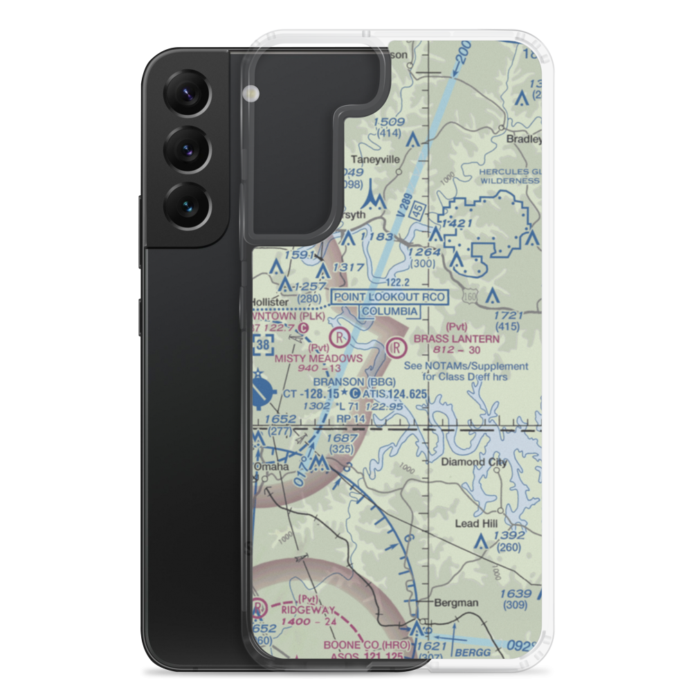 Someday Ranch Airport (MU24) VFR Sectional Samsung Case Samsung Galaxy S22 Plus model shown