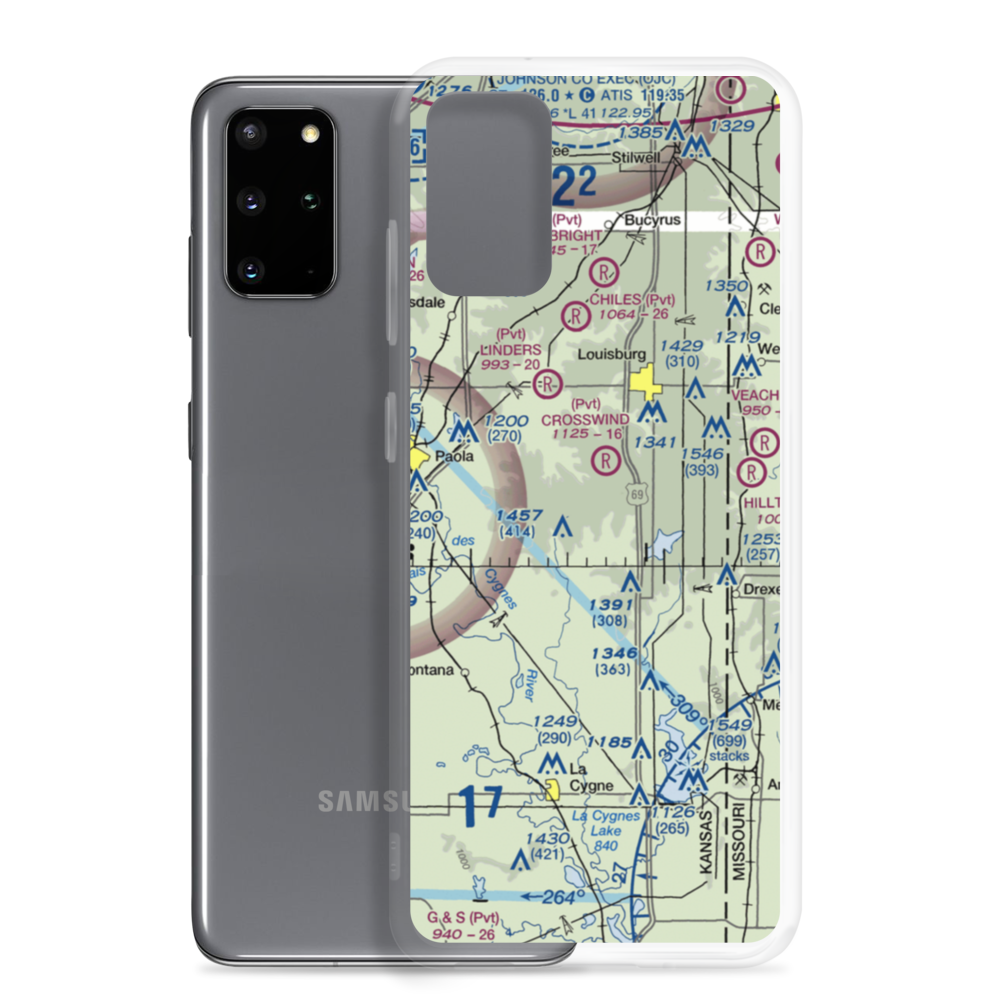 Somerset Airport (SN89) VFR Sectional Samsung Case Samsung Galaxy S20 Plus model shown