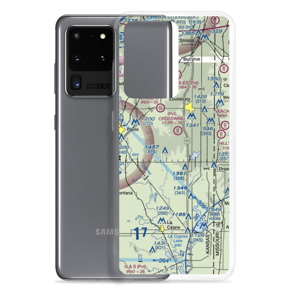 Somerset Airport (SN89) VFR Sectional Samsung Case Samsung Galaxy S20 Ultra model shown