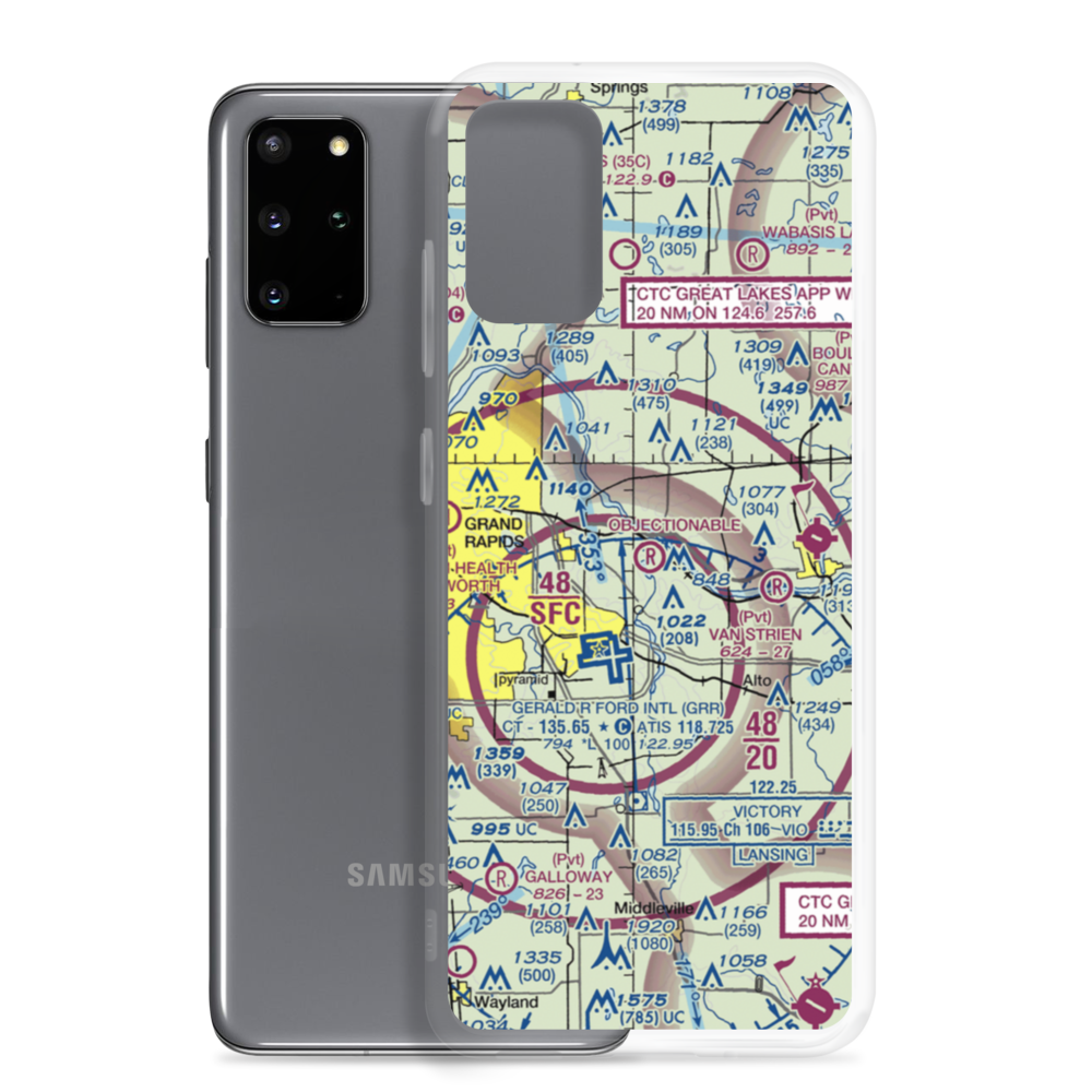 Somerville Airport (2MI5) VFR Sectional Samsung Case Samsung Galaxy S20 Plus model shown