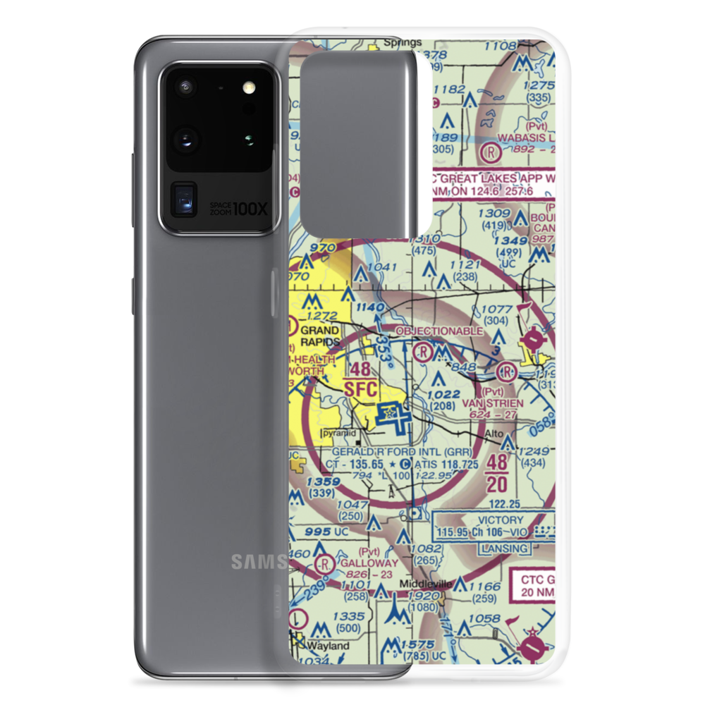 Somerville Airport (2MI5) VFR Sectional Samsung Case Samsung Galaxy S20 Ultra model shown
