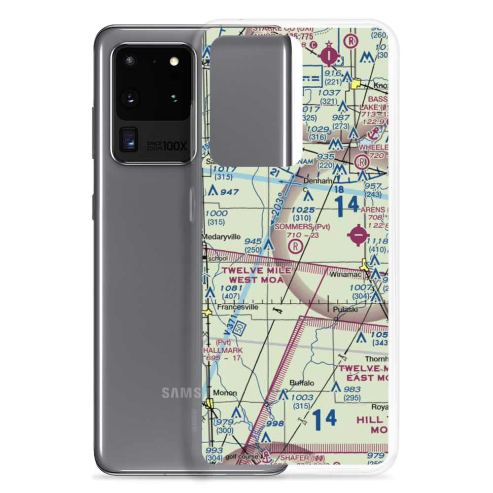 Sommers Airport (II79) VFR Sectional Samsung Case Samsung Galaxy S20 Ultra model shown