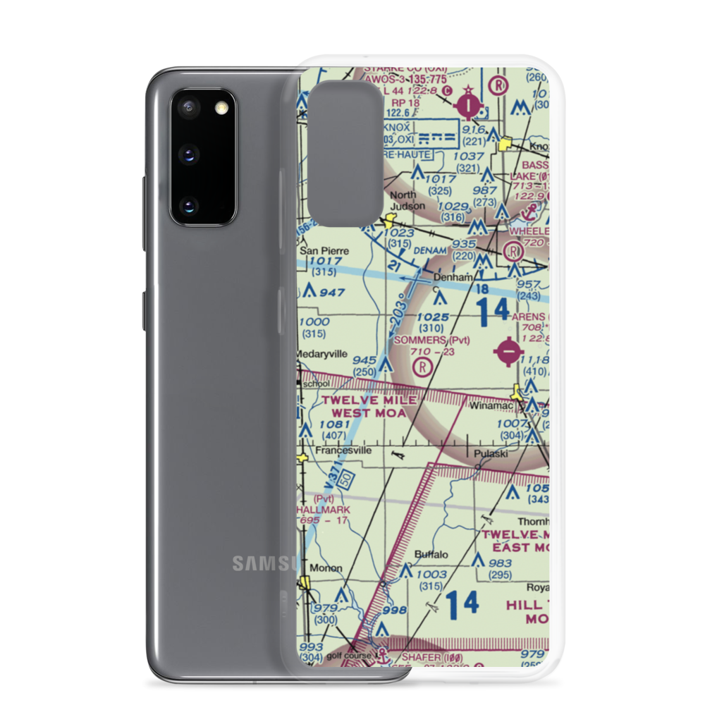 Sommers Airport (II79) VFR Sectional Samsung Case Samsung Galaxy S20 model shown