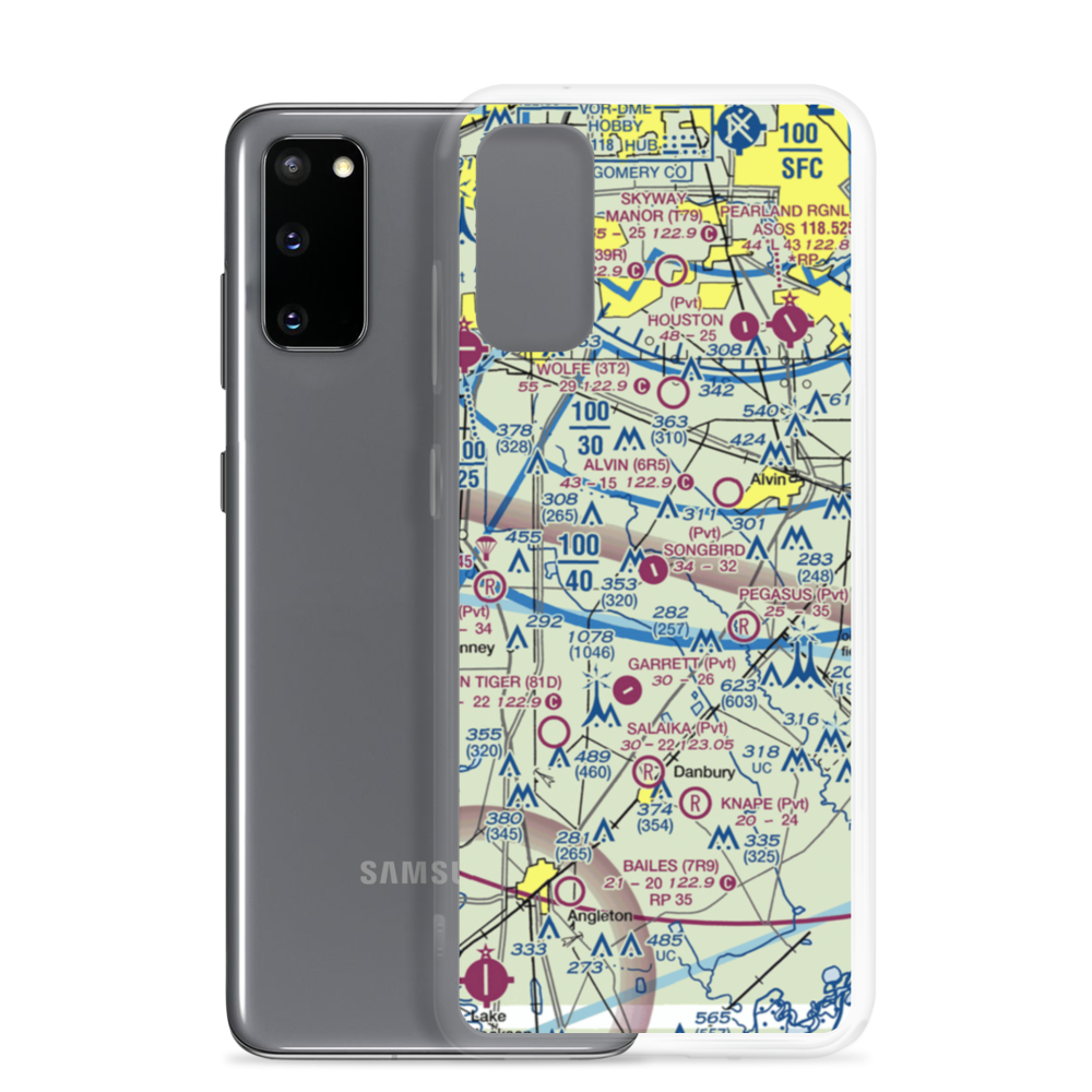 Songbird Ranch Airport (91TS) VFR Sectional Samsung Case Samsung Galaxy S20 model shown