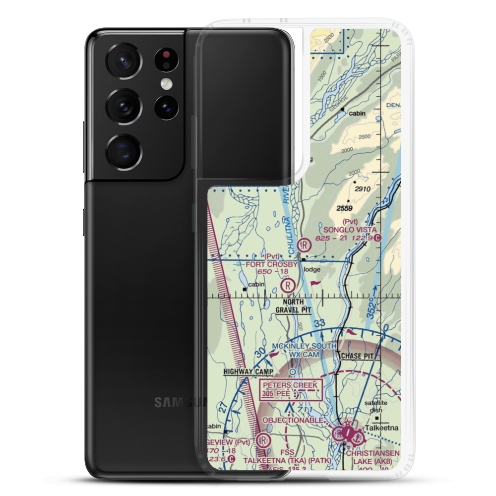 Songlo Vista Airport (3AK3) VFR Sectional Samsung Case Samsung Galaxy S21 Ultra model shown