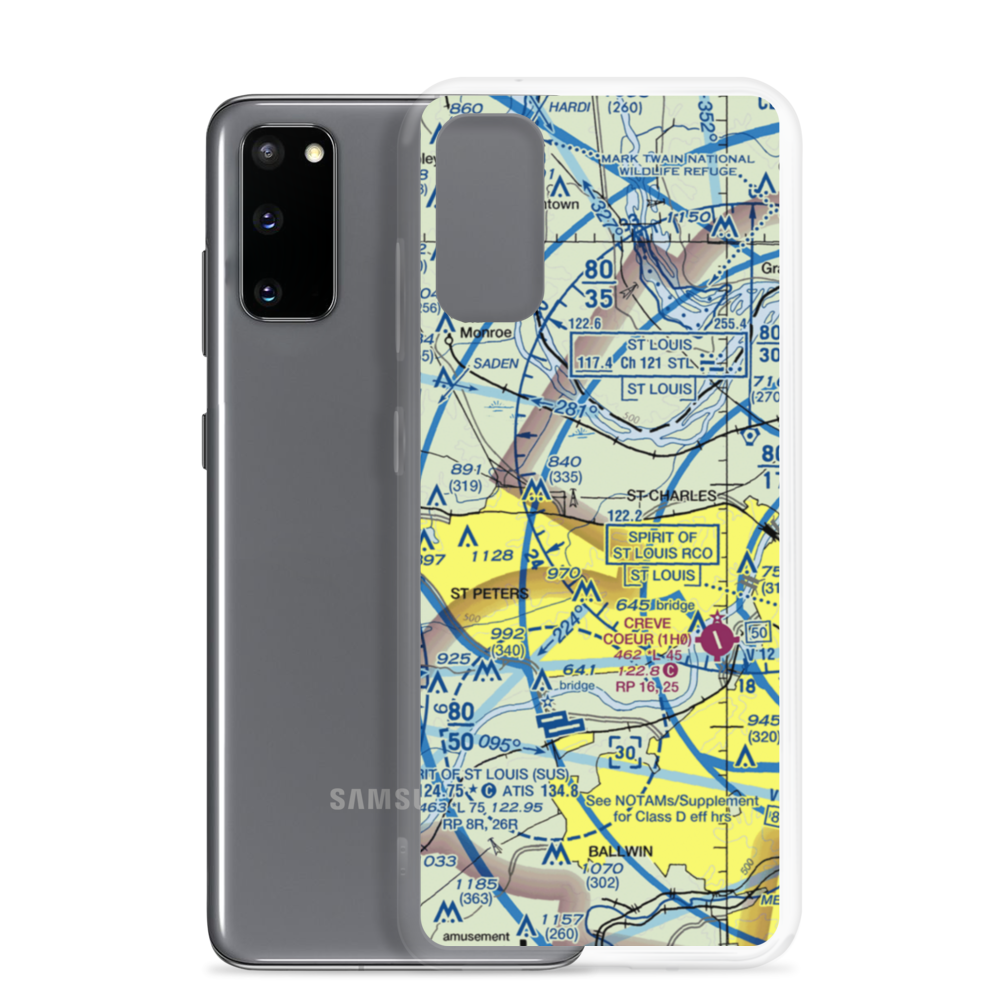 Sontimer Airport (46MO) VFR Sectional Samsung Case Samsung Galaxy S20 model shown