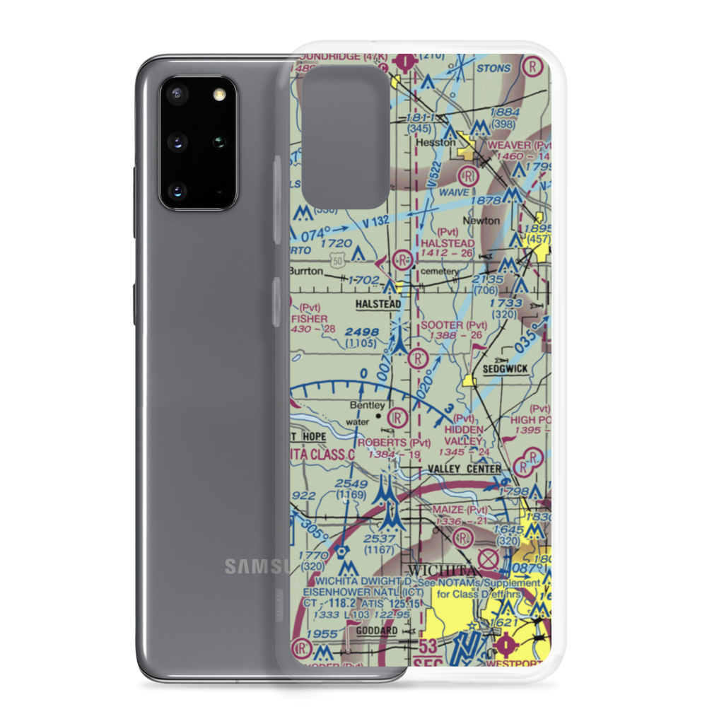 Sooter Airport (12KS) VFR Sectional Samsung Case Samsung Galaxy S20 Plus model shown