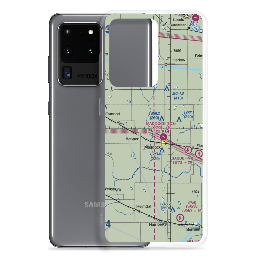 Sorlie Airport (0NA5) VFR Sectional Samsung Case Samsung Galaxy S20 Ultra model shown