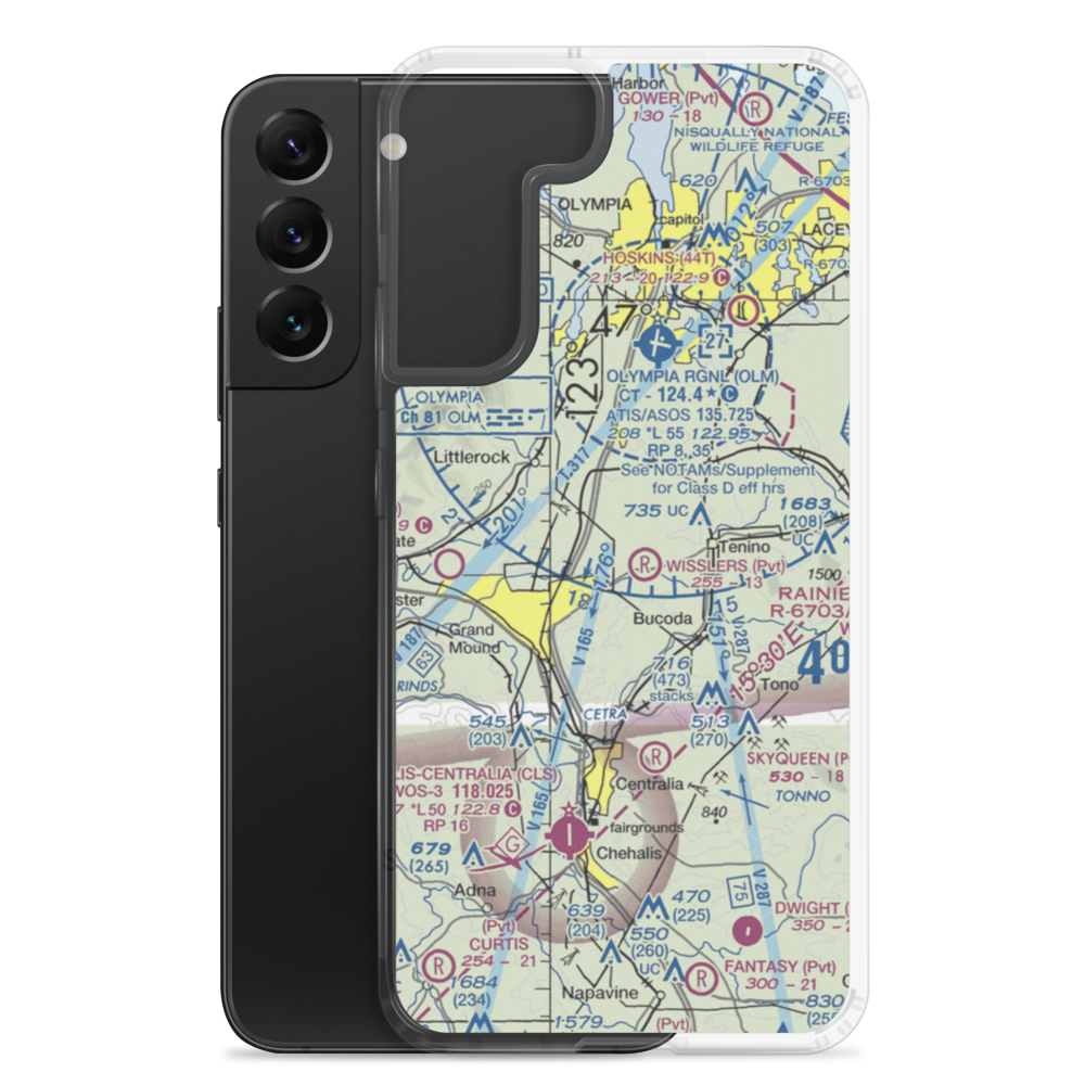 Sorrell Airport (59WA) VFR Sectional Samsung Case Samsung Galaxy S22 Plus model shown
