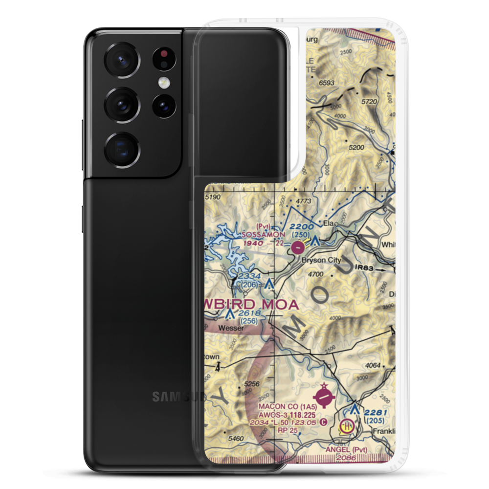 Sossamon Field (57NC) VFR Sectional Samsung Case Samsung Galaxy S21 Ultra model shown