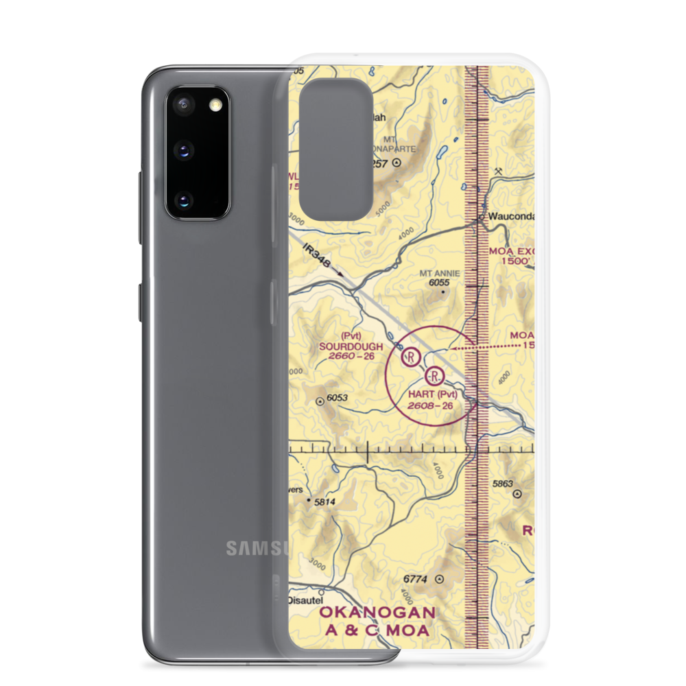 Sourdough Airport (5WA0) VFR Sectional Samsung Case Samsung Galaxy S20 model shown