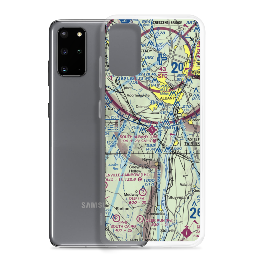 South Albany Airport (4B0) VFR Sectional Samsung Case Samsung Galaxy S20 Plus model shown