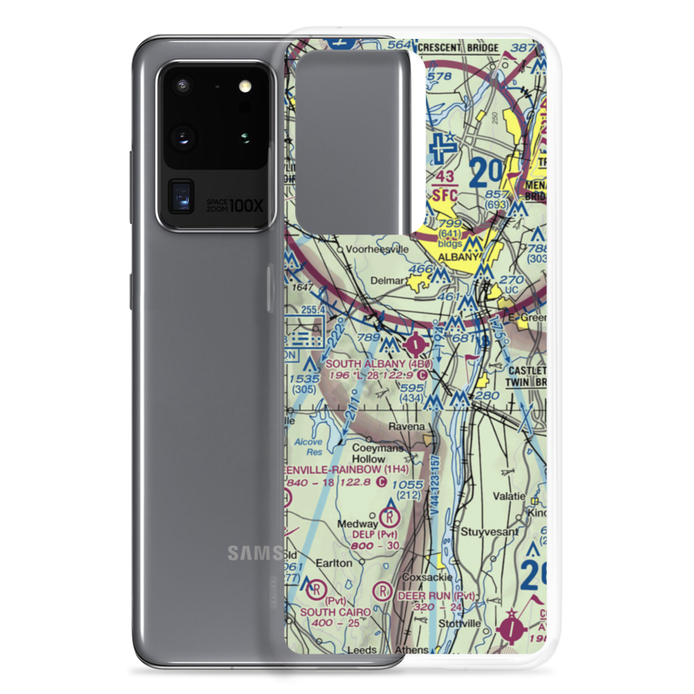 South Albany Airport (4B0) VFR Sectional Samsung Case Samsung Galaxy S20 Ultra model shown