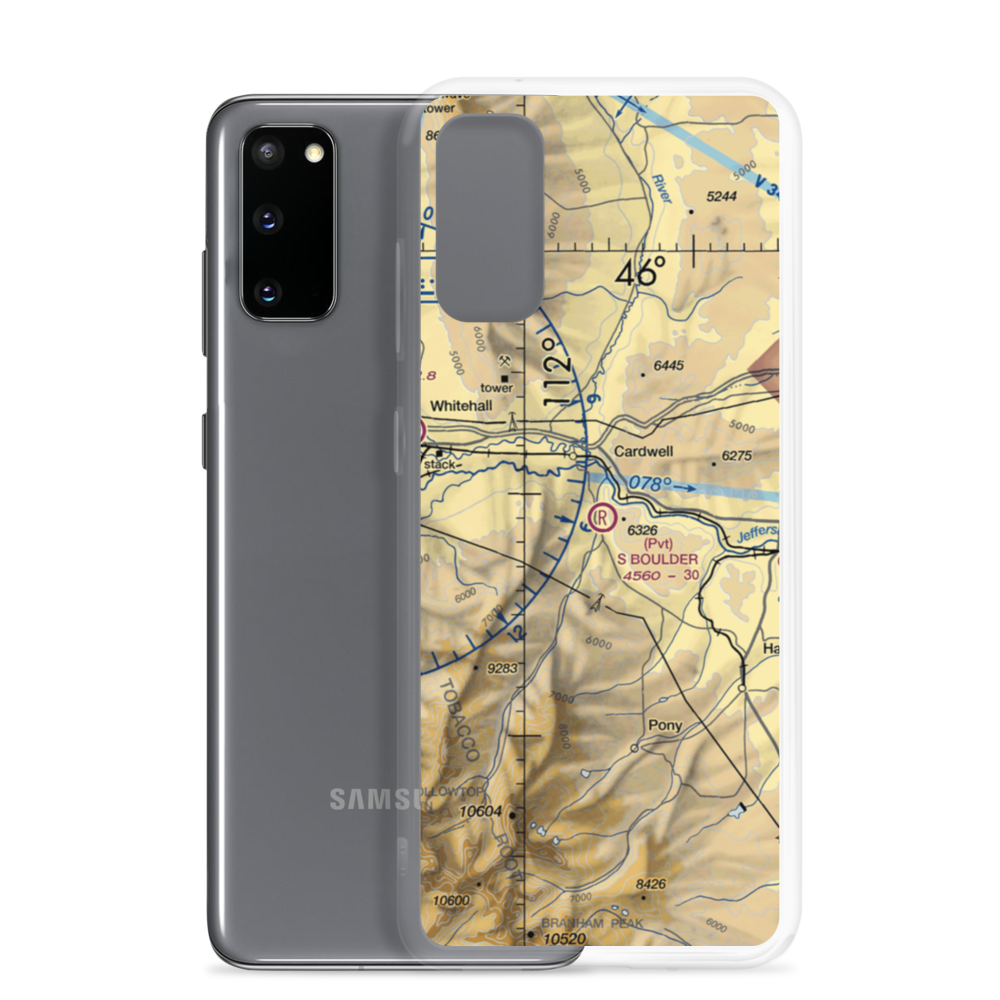 South Boulder Airport (2MT8) VFR Sectional Samsung Case Samsung Galaxy S20 model shown