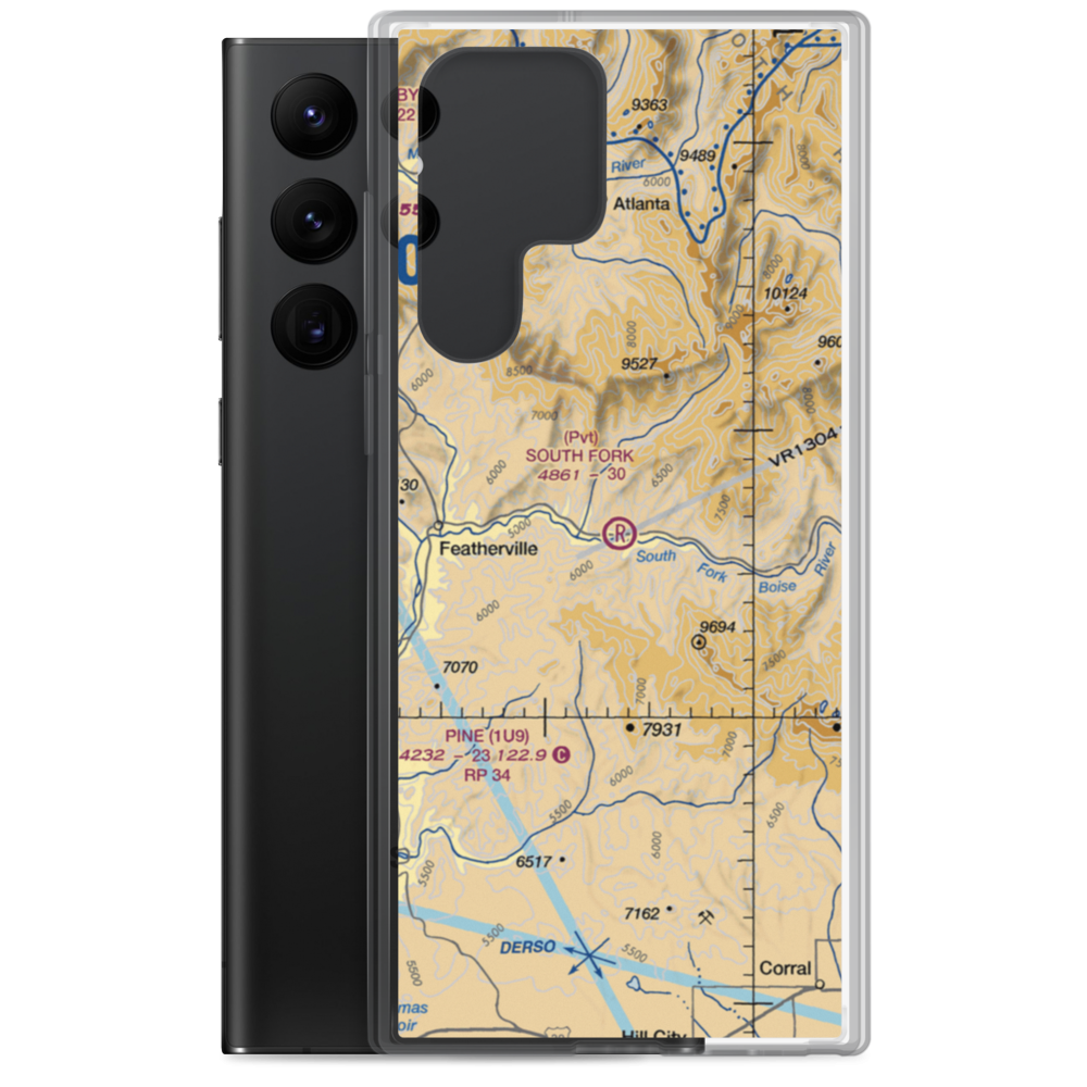 South Fork Ranch Airport (0ID0) VFR Sectional Samsung Case Samsung Galaxy S22 Ultra model shown