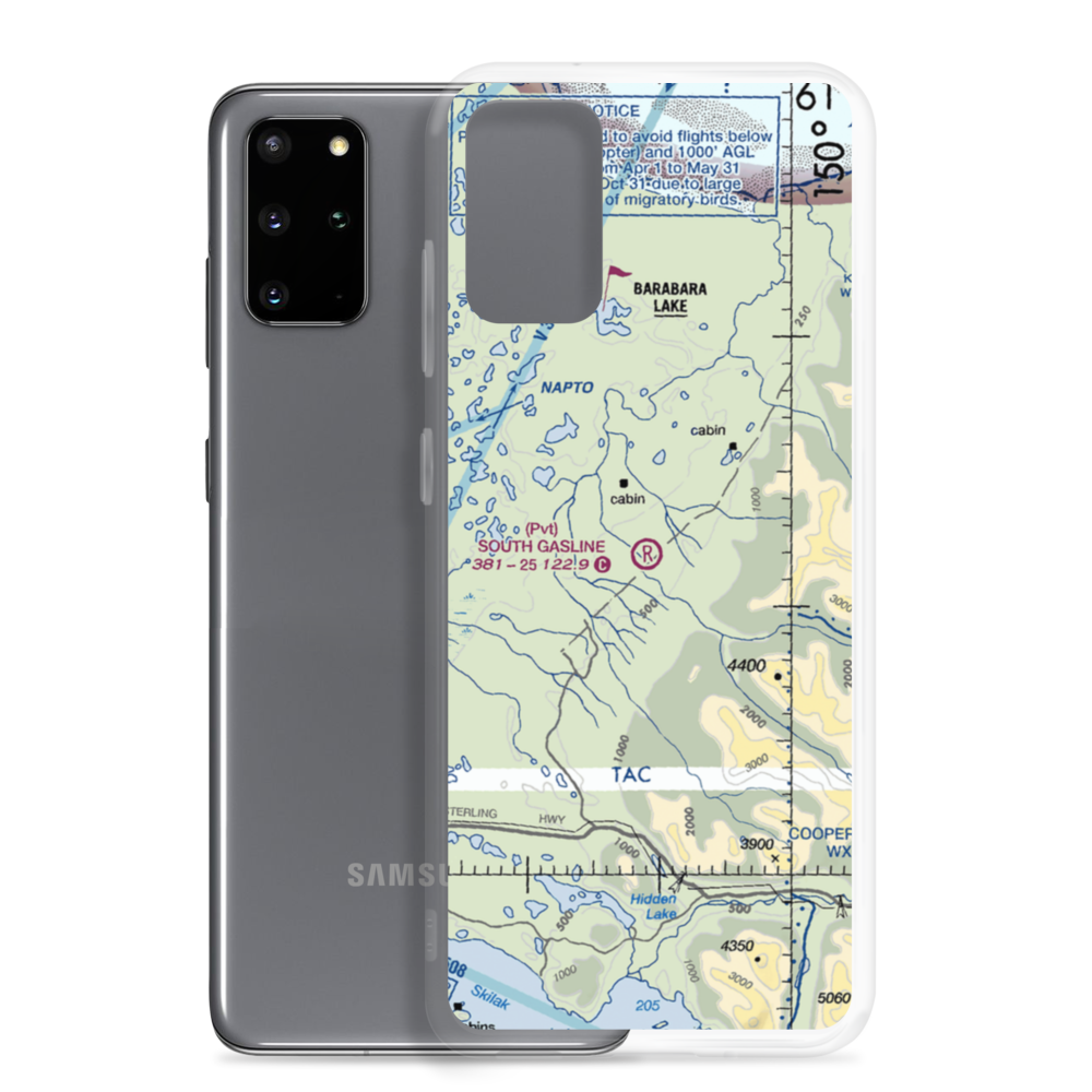 South Gasline Airport (AK39) VFR Sectional Samsung Case Samsung Galaxy S20 Plus model shown
