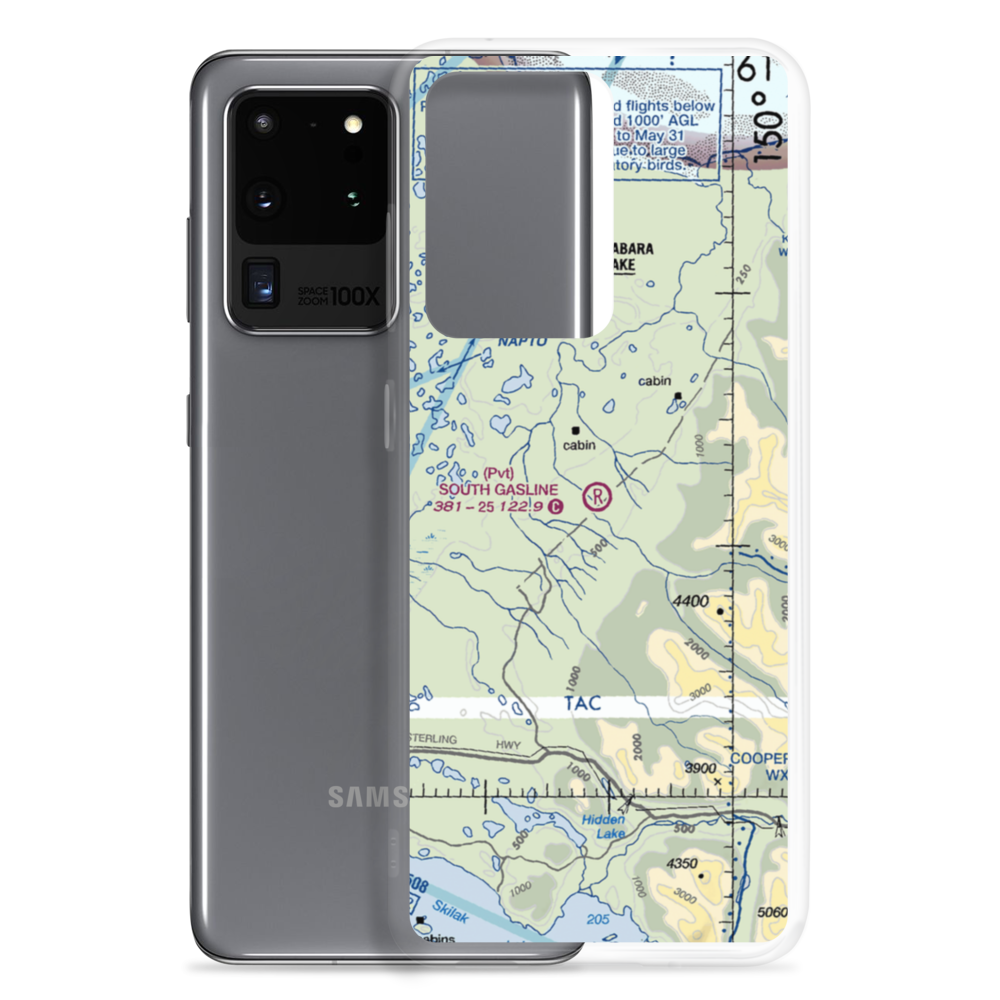 South Gasline Airport (AK39) VFR Sectional Samsung Case Samsung Galaxy S20 Ultra model shown