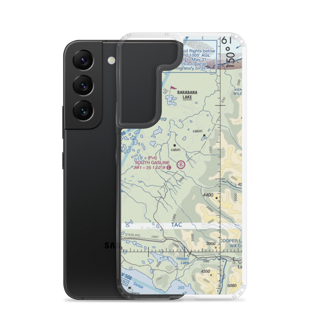 South Gasline Airport (AK39) VFR Sectional Samsung Case Samsung Galaxy S22 model shown