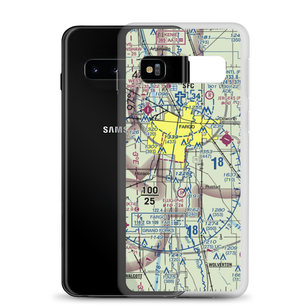 South Hector Airstrip (6NA2) VFR Sectional Samsung Case Samsung Galaxy S10 model shown