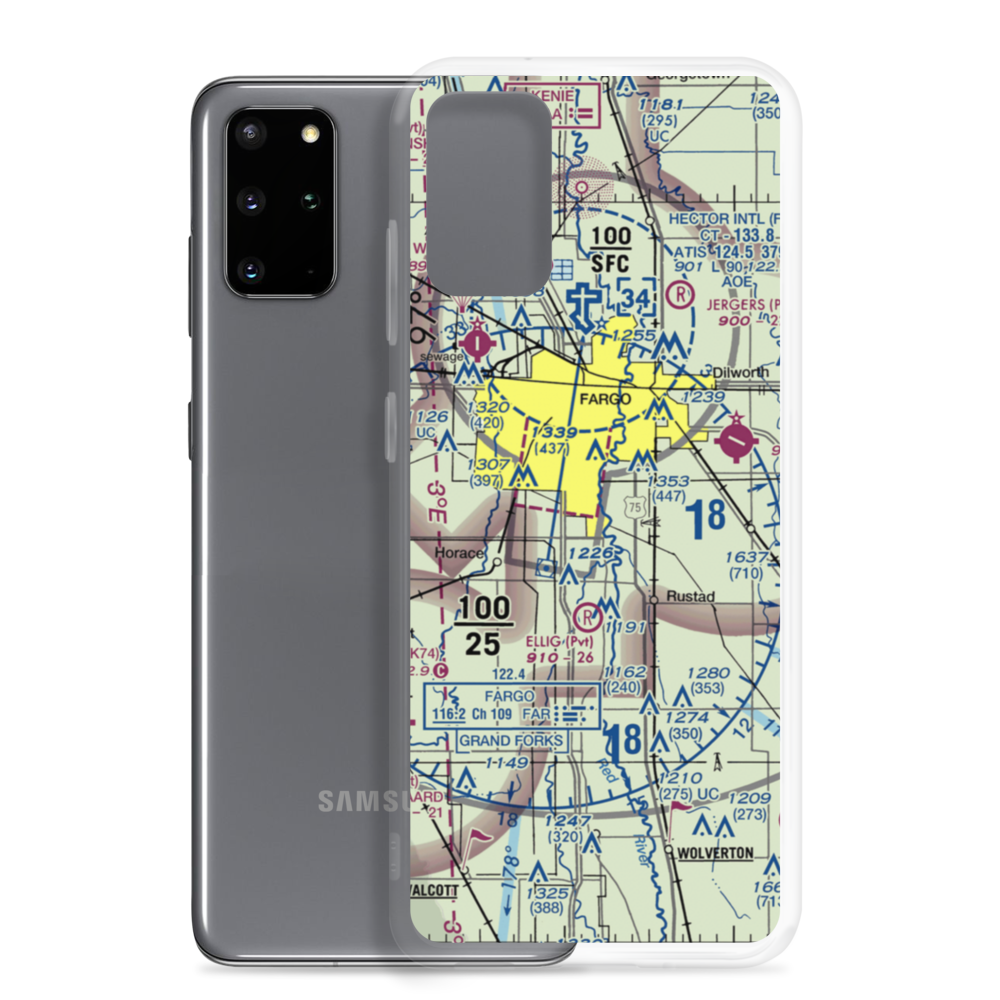 South Hector Airstrip (6NA2) VFR Sectional Samsung Case Samsung Galaxy S20 Plus model shown