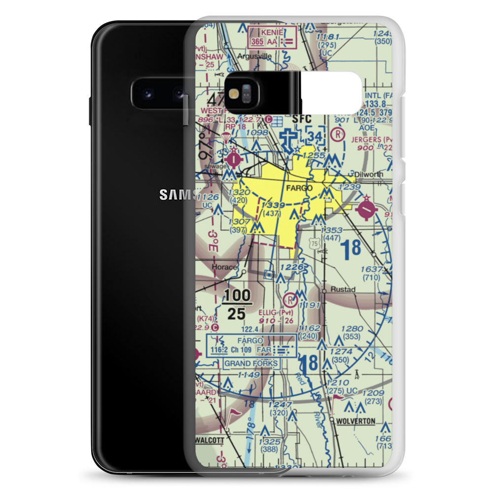 South Hector Airstrip (6NA2) VFR Sectional Samsung Case Samsung Galaxy S10+ model shown