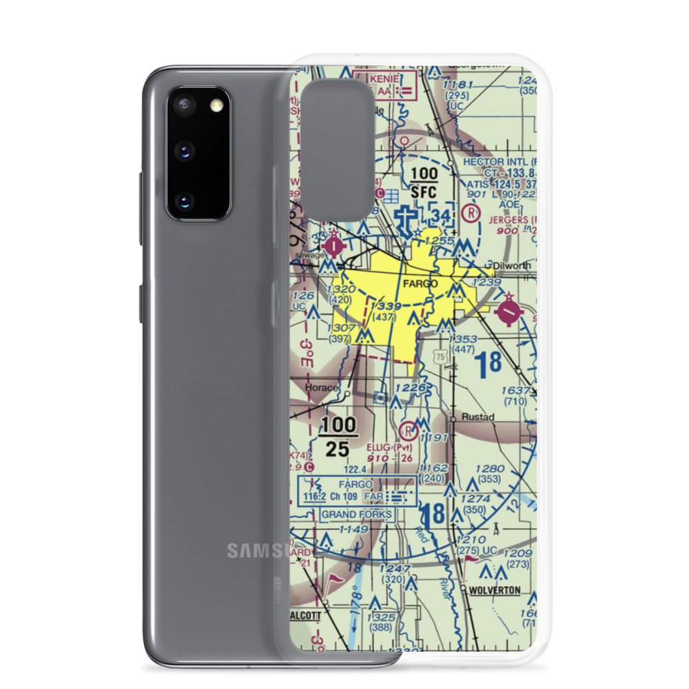 South Hector Airstrip (6NA2) VFR Sectional Samsung Case Samsung Galaxy S20 model shown