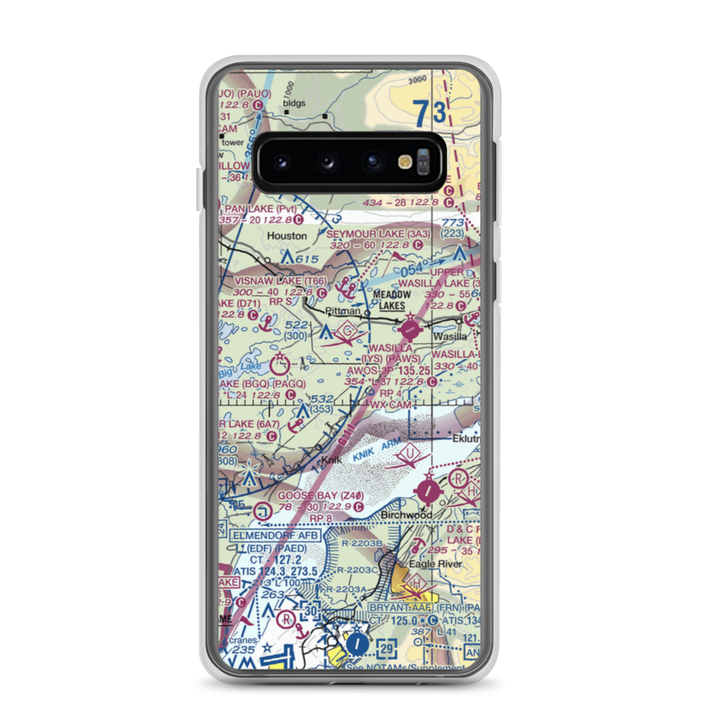 South Hollywood Airport (67AK) VFR Sectional Samsung Case Samsung Galaxy S10 model shown