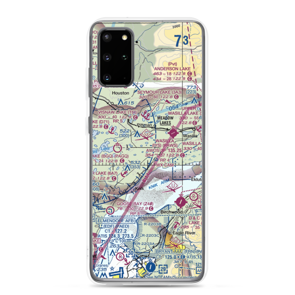 South Hollywood Airport (67AK) VFR Sectional Samsung Case Samsung Galaxy S20 Plus model shown