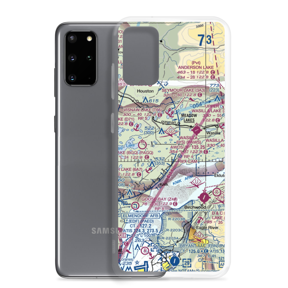 South Hollywood Airport (67AK) VFR Sectional Samsung Case Samsung Galaxy S20 Plus model shown