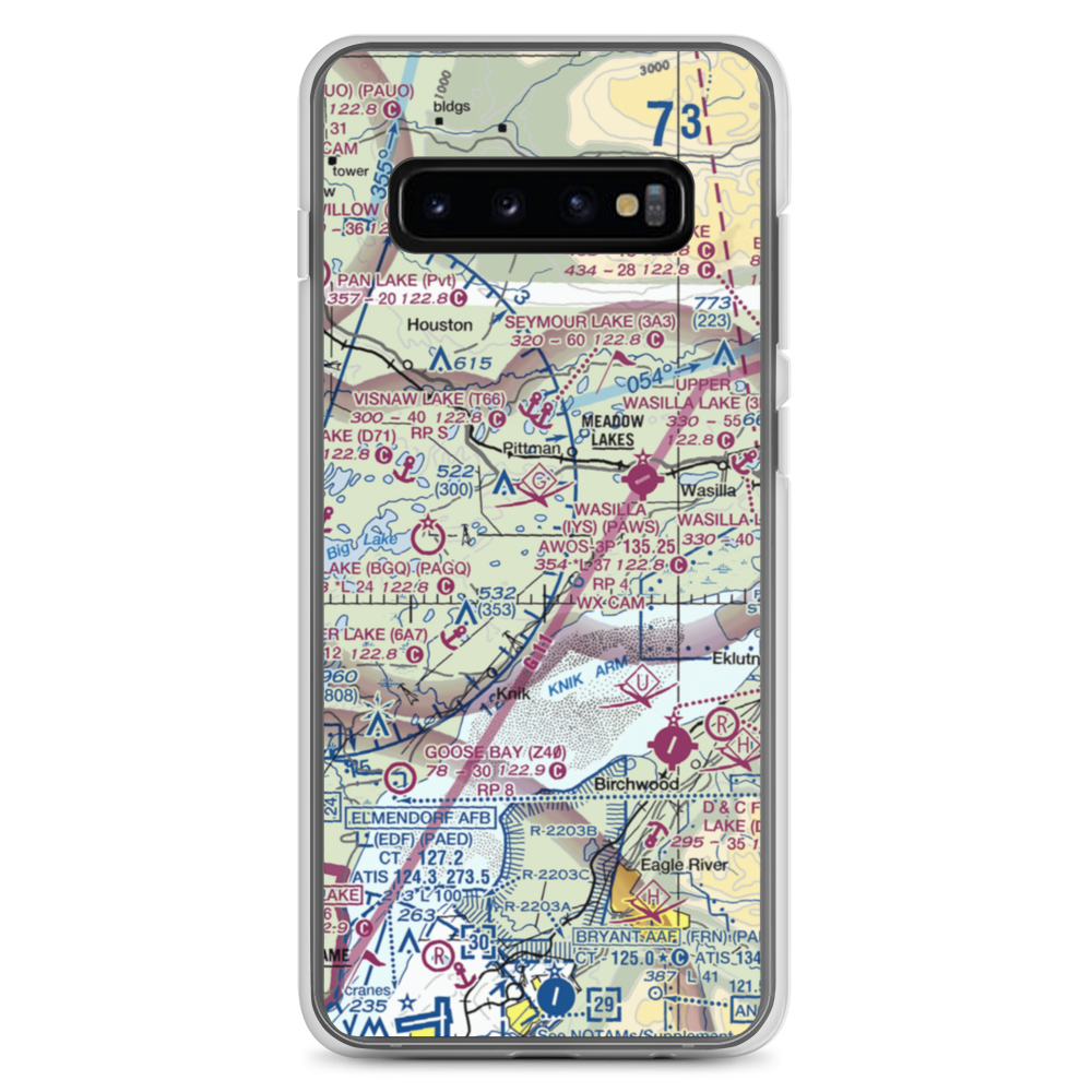 South Hollywood Airport (67AK) VFR Sectional Samsung Case Samsung Galaxy S10+ model shown