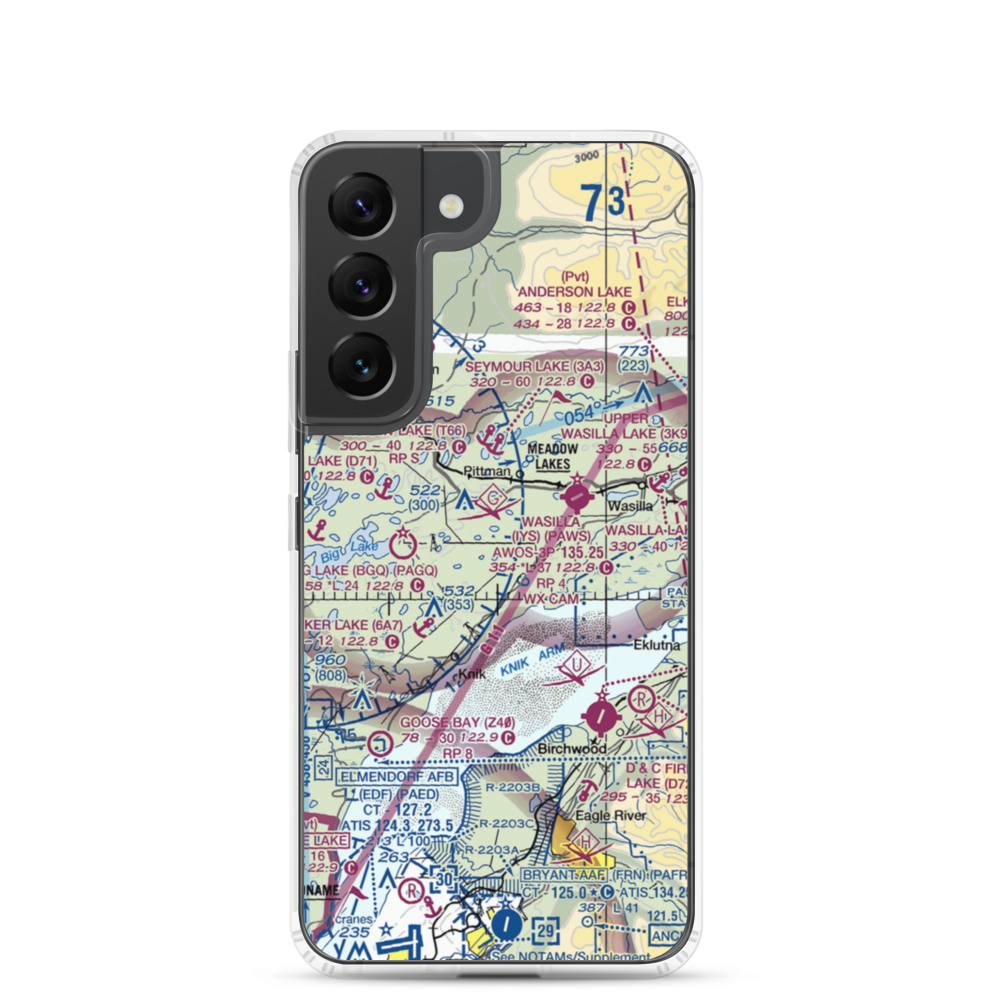 South Hollywood Airport (67AK) VFR Sectional Samsung Case Samsung Galaxy S22 model shown