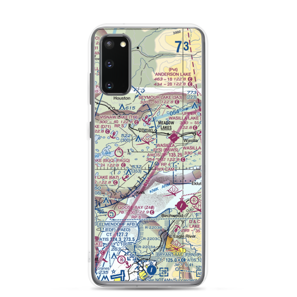 South Hollywood Airport (67AK) VFR Sectional Samsung Case Samsung Galaxy S20 model shown