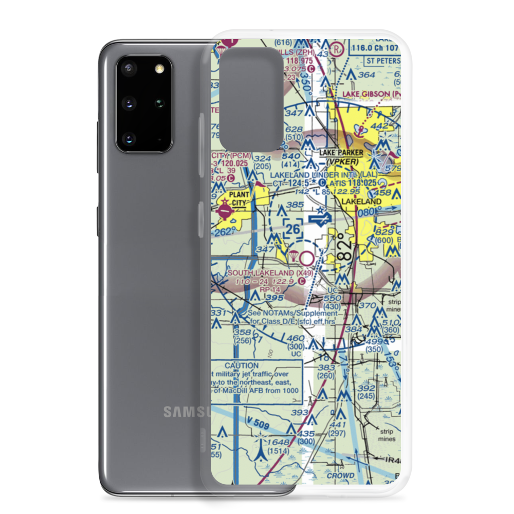 South Lakeland Airport (X49) VFR Sectional Samsung Case Samsung Galaxy S20 Plus model shown