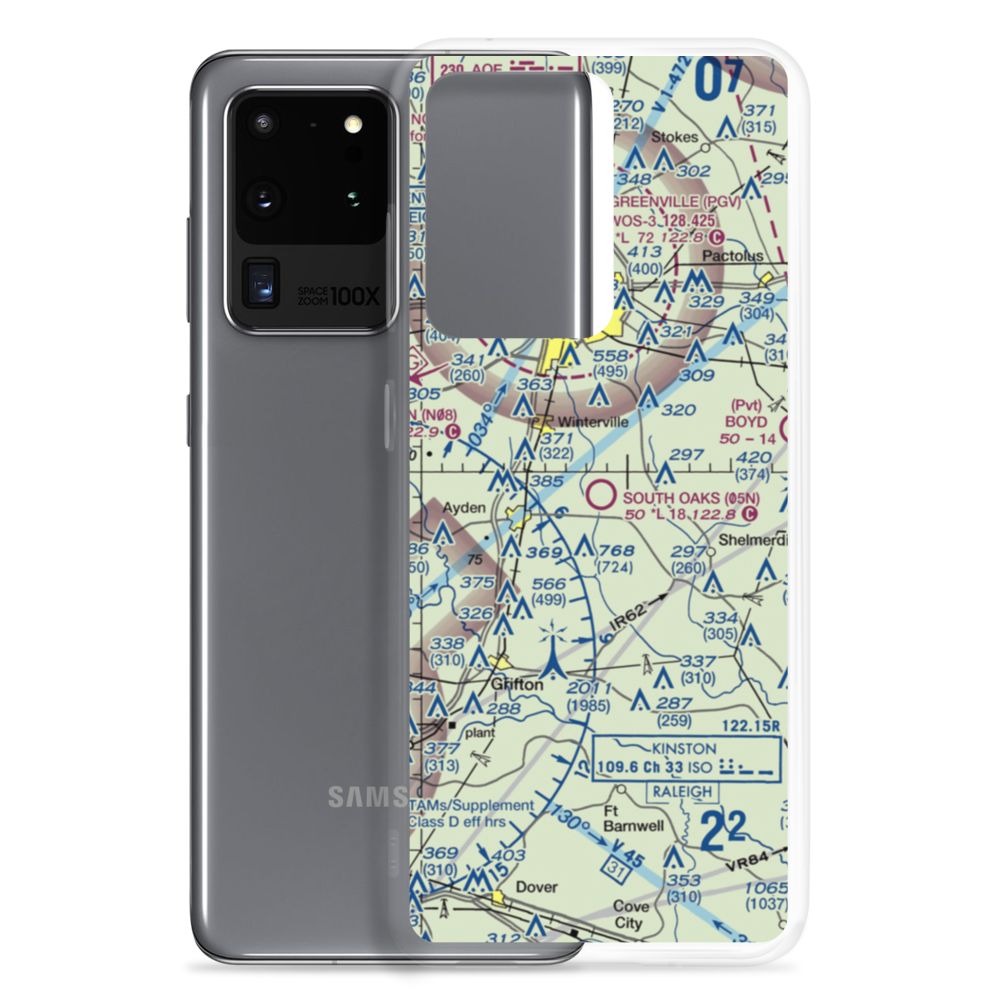 South Oaks Aerodrome (05N) VFR Sectional Samsung Case Samsung Galaxy S20 Ultra model shown
