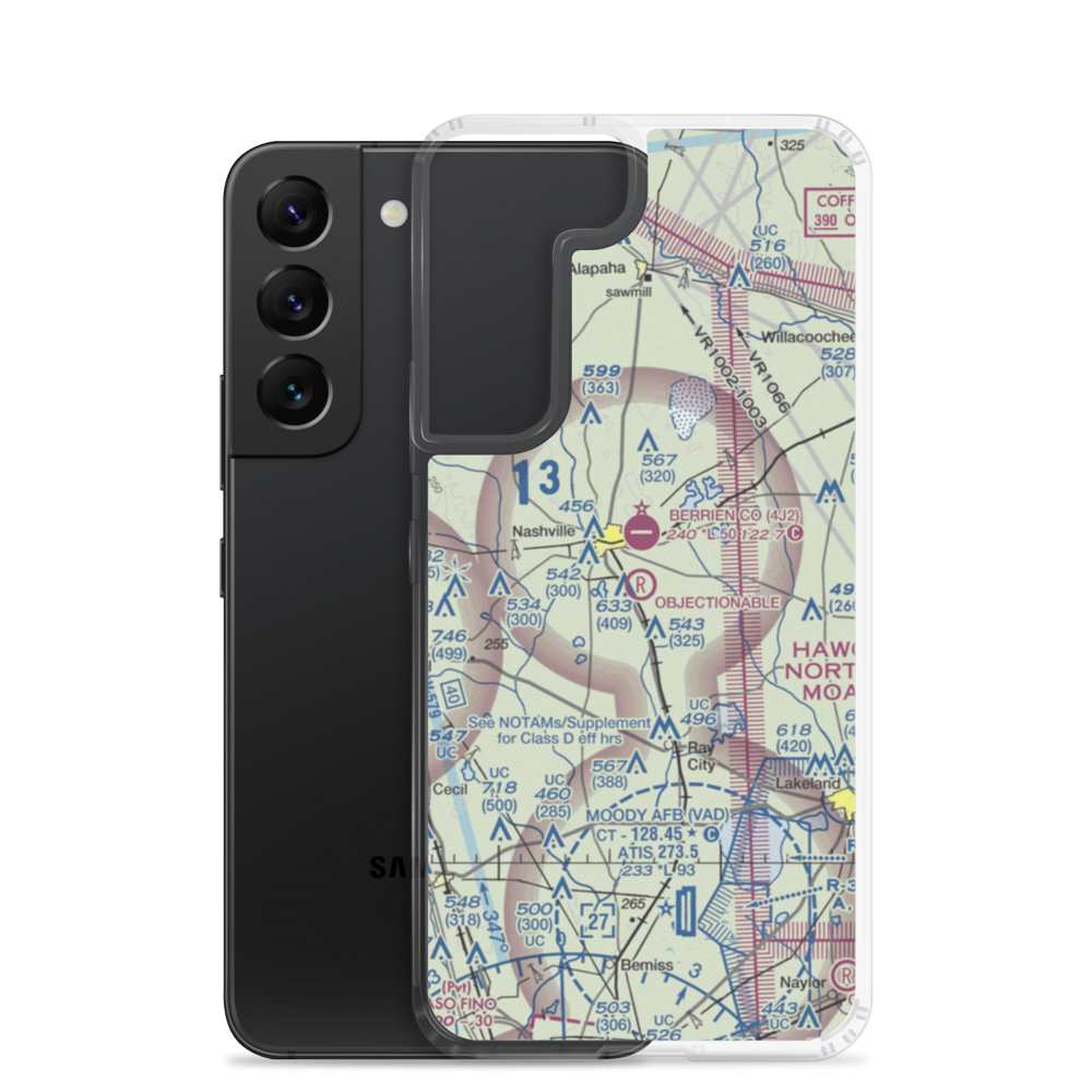 South One Ten Airport (1GA8) VFR Sectional Samsung Case Samsung Galaxy S22 model shown