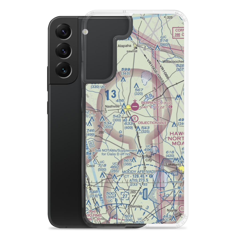 South One Ten Airport (1GA8) VFR Sectional Samsung Case Samsung Galaxy S22 Plus model shown