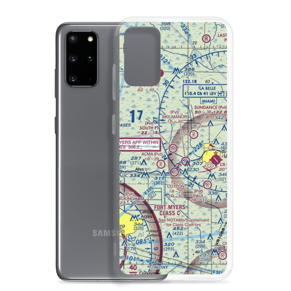 South Point Airport (95FD) VFR Sectional Samsung Case Samsung Galaxy S20 Plus model shown