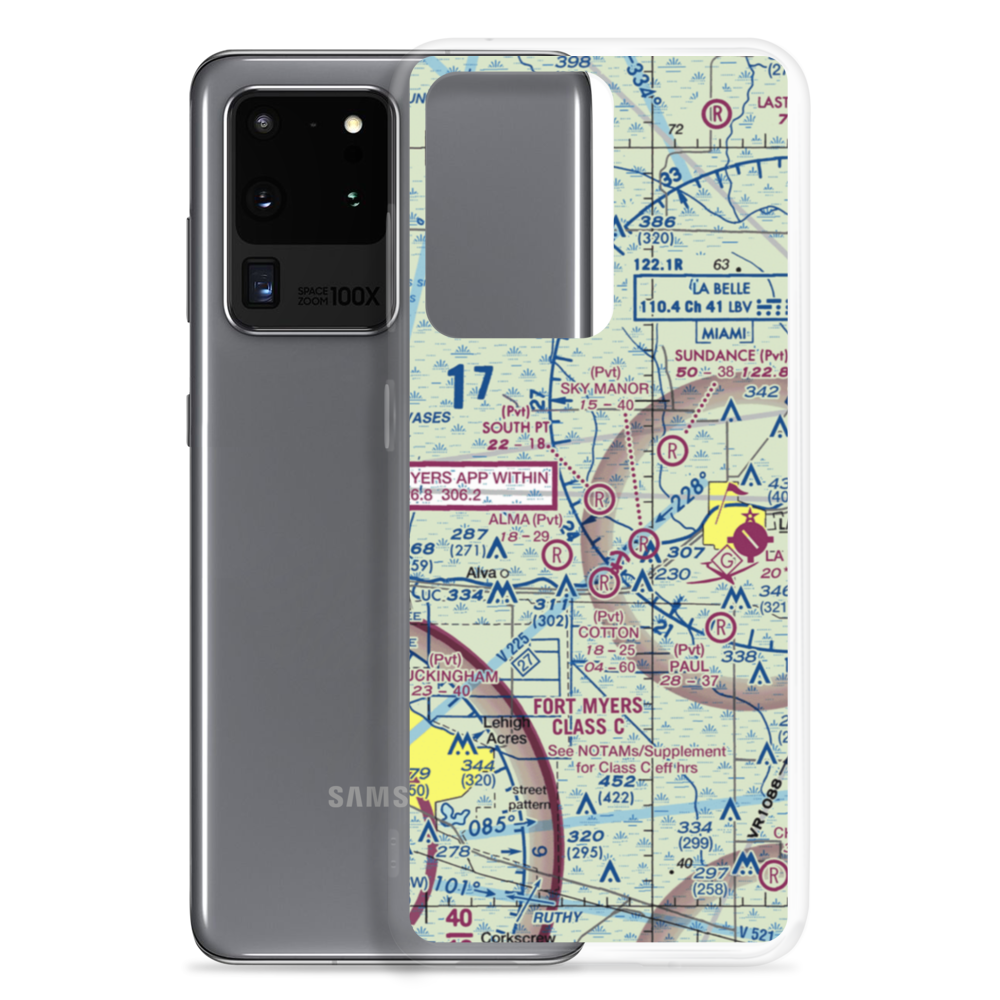 South Point Airport (95FD) VFR Sectional Samsung Case Samsung Galaxy S20 Ultra model shown